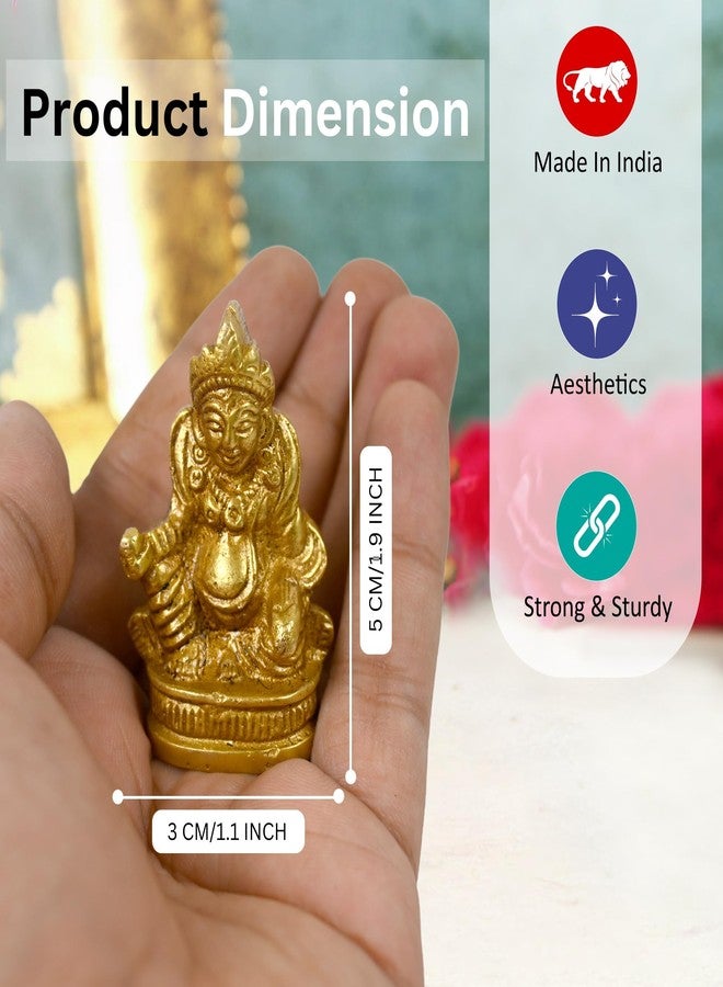 CraftHut Brass Kubera Idol (1.9 in) - Divine Lord of Wealth for Prosperity, Vastu & Pooja Room | Elegant Statue for Temple Decor, Office & Gifting Purpose - Image 3